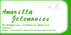 amarilla jelenovics business card